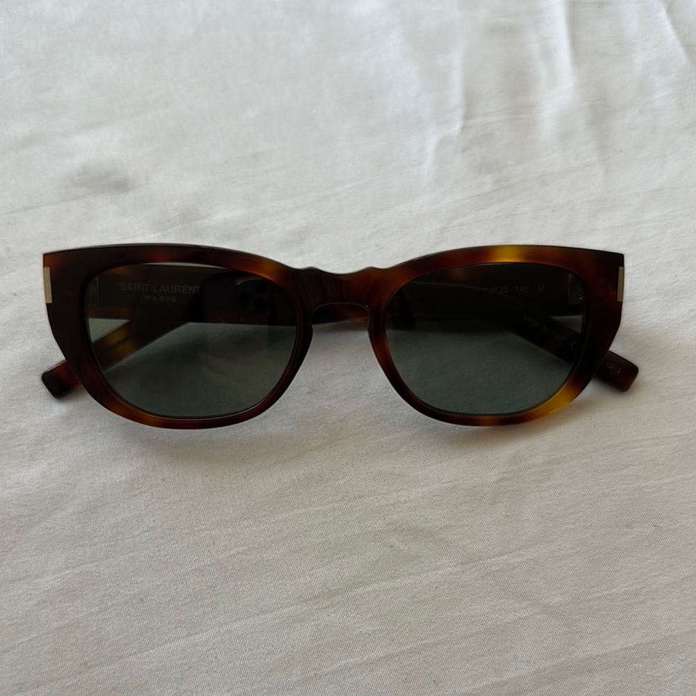 Saint Laurent Brown Tortoise Sunglasses
